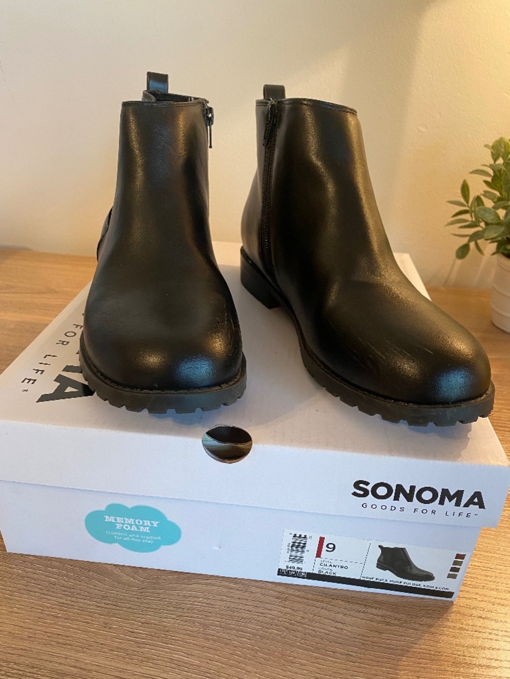 Black Ankle Boots by Sonoma